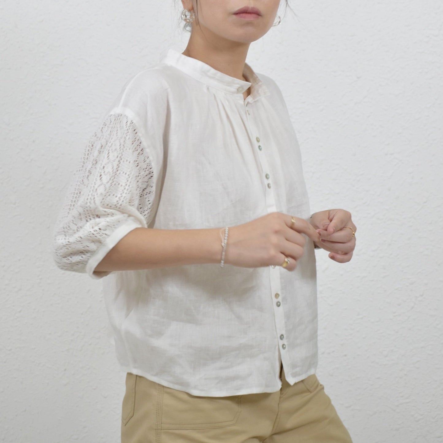 Cropped Poet Blouse